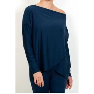 JJ Winks Size XL Sweater Weather Navy Blue Women's Built in Bra